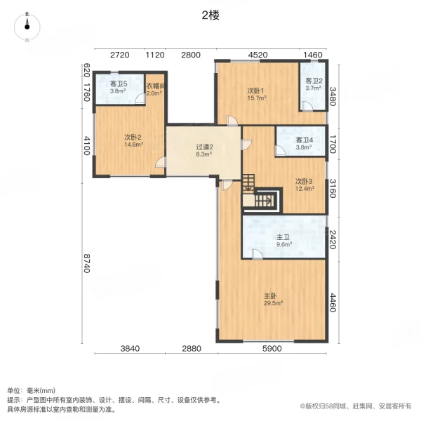 湖畔佳苑(别墅)5室3厅6卫477㎡南3500万