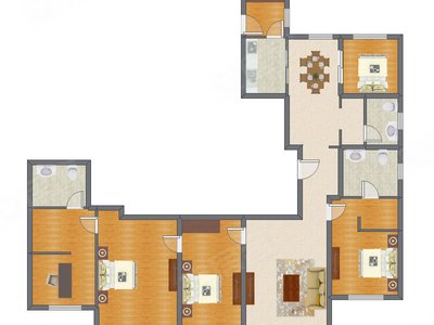 5室2厅 246.02平米