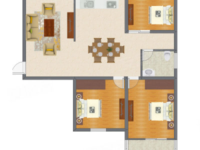 3室2厅 95.58平米