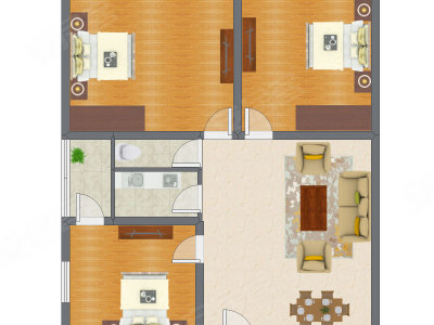 3室2厅 94.00平米