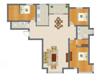 3室2厅 138.99平米