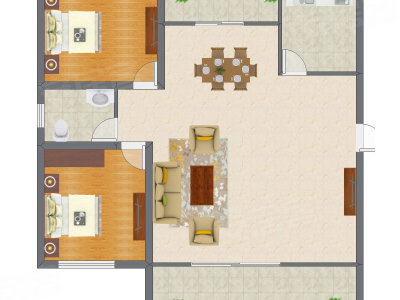 2室2厅 112.00平米
