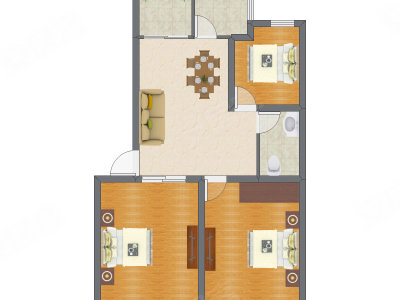 3室2厅 102.15平米