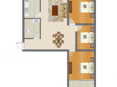 3室2厅 121.83平米