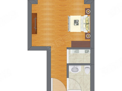 1室0厅 15.21平米