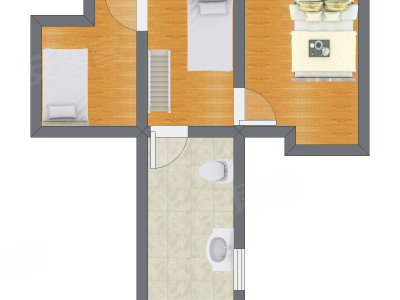 3室1厅 51.80平米