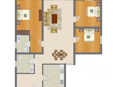 3室2厅 173.76平米