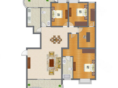 4室2厅 150.65平米