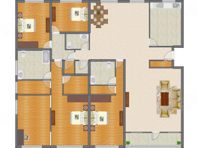 5室2厅 324.22平米