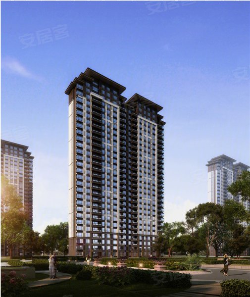 乾元府,和平路与心环南路交叉路口往北约190米-淄博乾元府二手房,租房