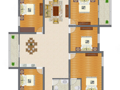 5室2厅 180.00平米