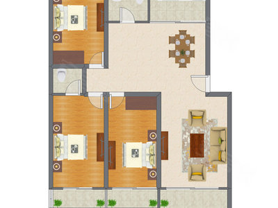 3室2厅 139.11平米