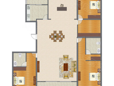 4室2厅 189.20平米