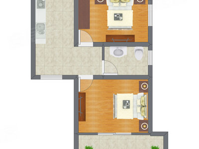 2室0厅 49.00平米