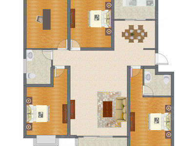 4室2厅 140.06平米