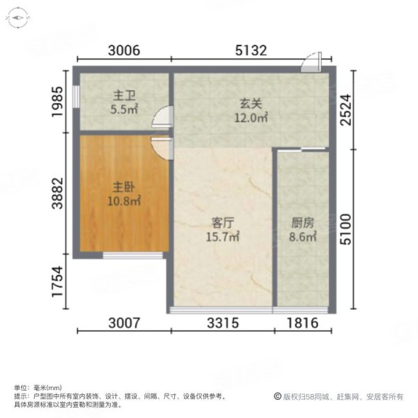 远大中央公园1室1厅1卫77.32㎡南78万