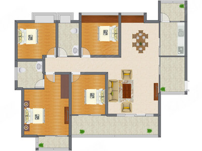 4室2厅 139.05平米