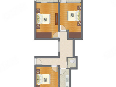 3室1厅 83.30平米