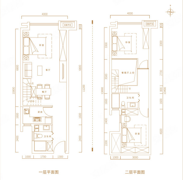 朗润时代(新房)3室2厅2卫50㎡南北53万