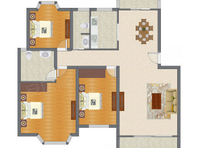 3室2厅 138.10平米