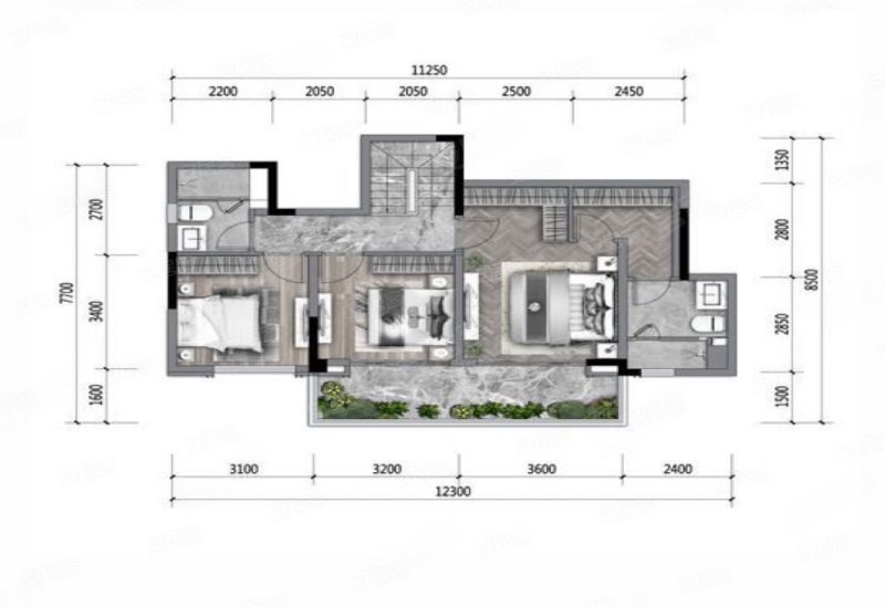 环球融创未来城4室2厅130㎡万二手房图片