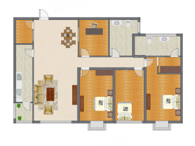 4室2厅 145.65平米