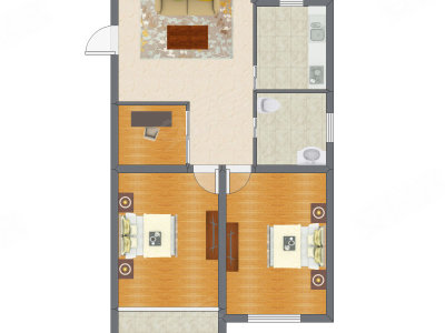 3室1厅 92.21平米