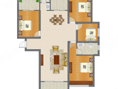 4室2厅 152.40平米