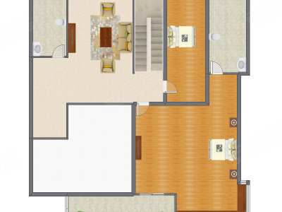 2室2厅 199.09平米