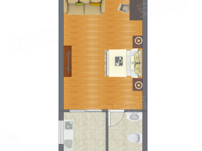1室0厅 30.98平米