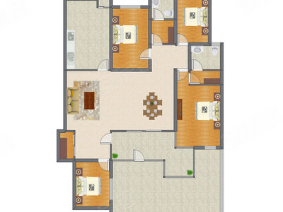 4室2厅 152.24平米