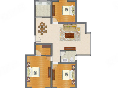 3室2厅 115.31平米