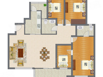4室2厅 138.12平米