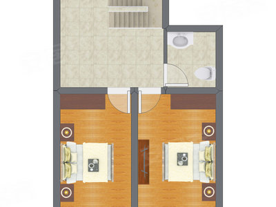 2室2厅 108.82平米