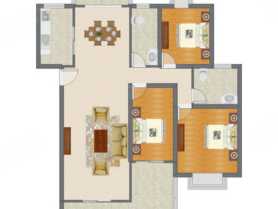 3室2厅 138.74平米