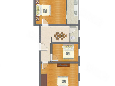 3室1厅 79.75平米