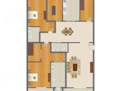 4室3厅 193.84平米