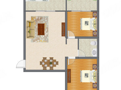 2室2厅 101.15平米