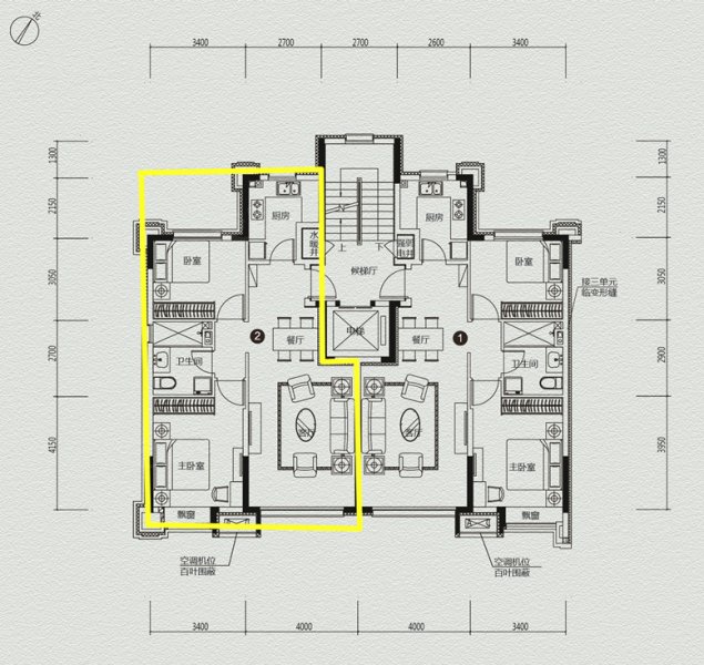 恒大盛京珺庭(新房)2室1厅1卫93㎡南北73万