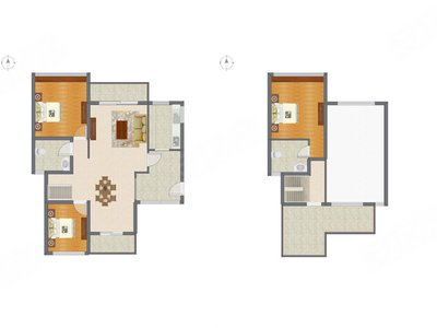 3室2厅 145.44平米