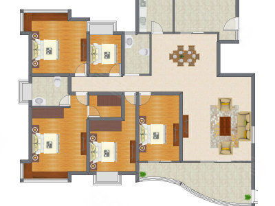 5室2厅 201.65平米