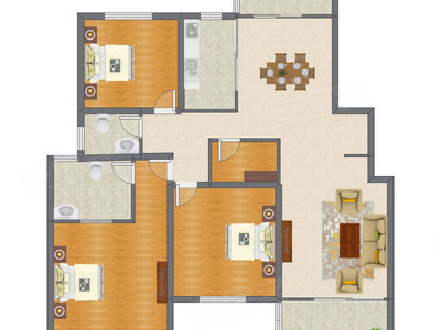 3室2厅 147.70平米