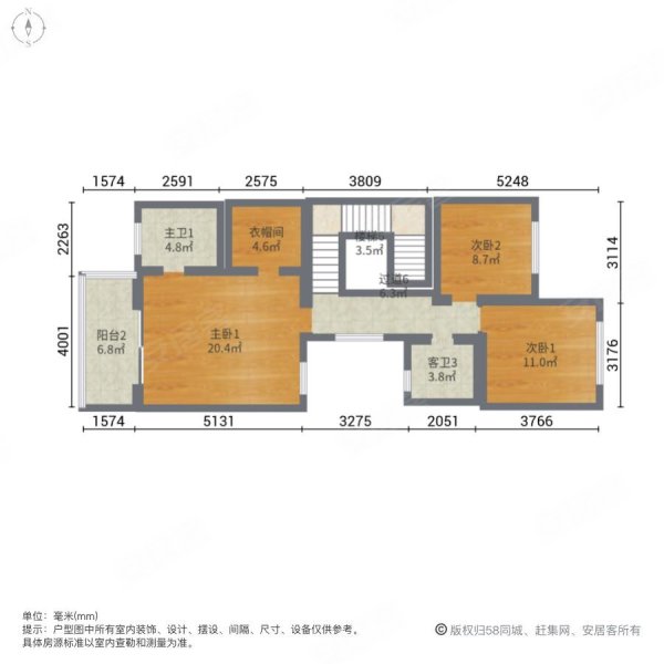 滇池卫城悦湖郡5室3厅5卫253.35㎡南北1560万