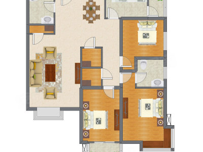 3室2厅 132.83平米