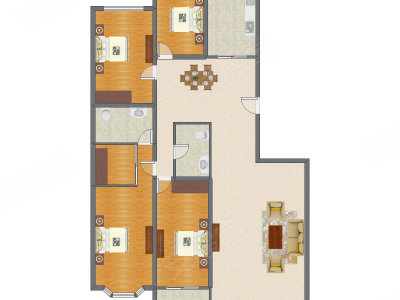 4室2厅 225.31平米