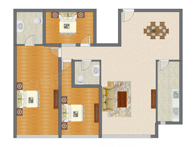 3室2厅 189.74平米