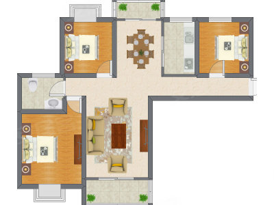 3室2厅 110.65平米