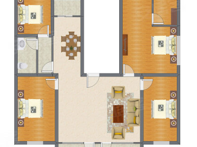 4室2厅 116.00平米