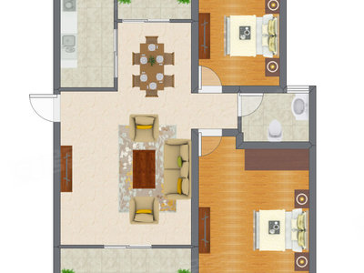 2室2厅 95.23平米