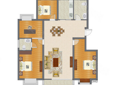 4室2厅 139.22平米